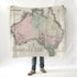 Australia Map Blanket