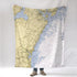 Exeter MA - Vintage Nautical Chart, 1958 Blanket