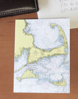 Cape Cod & The Islands, MA Chart Notecard, Pack of 24 Notecards