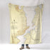 Westport, NY Lake Champlain Vintage Nautical Chart Blanket