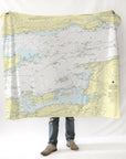 Chippewa Bay, NY St. Lawrence River Nautical Chart Blanket