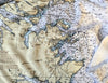 Kodiak Island, Nautical Chart Blanket