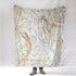 Great Barrington MA Vintage Topo Map Blanket