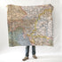 Austria Vintage Map Blanket