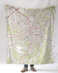 Spartanburg Modern Topo Blanket