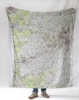 Ottowa County, MI Topo Map Blanket