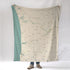 Ottowa County, MI Sea Glass Map Blanket
