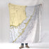 Key Largo, FL Nautical Chart Blanket