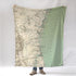 Georgia Barrier Islands Antique Map Blanket
