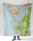 St. Petersburg / Tampa Chart, FL. Topo Map Blanket