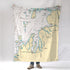 Grand Traverse Bay, MI Nautical Chart Blanket