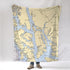 Admiralty Island / Juneau Nautical Chart Blanket