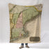 New England Antique Map Blanket