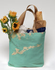 Fishers Island NY Modern Wave Tote