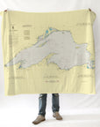 Lake Superior NOAA Chart Blanket