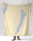 Cooperstown NY Streets Map Blanket