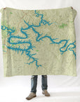 Lake of the Ozarks MO Charted Territory Blanket