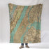 City & County of New York, NYC, Antique Map Blanket