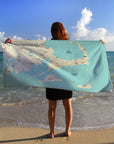 Cape Cod & The Islands Modern Wave Quick Dry Towel