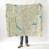 Shrewsbury MA Charted Territory Map Blanket