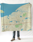 Yarmouth Port MA Charted Territory Map Blanket