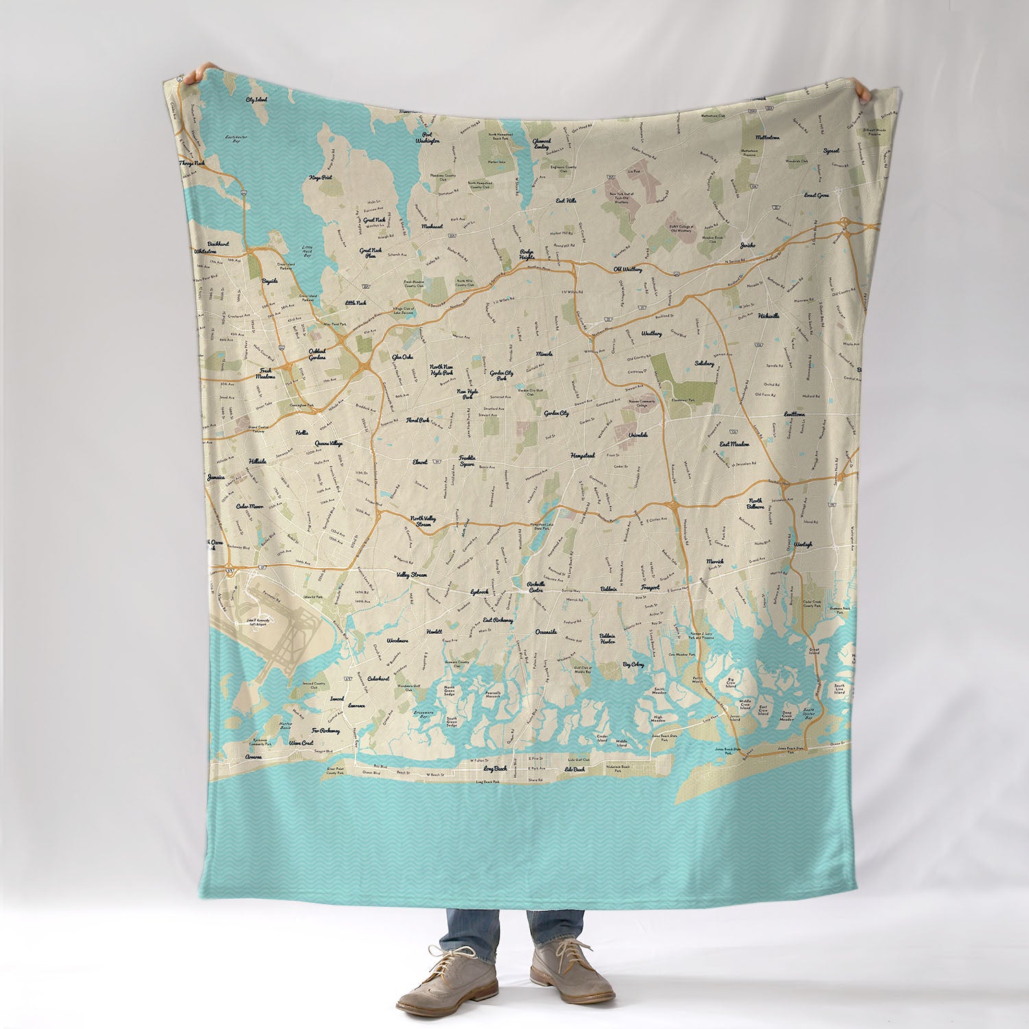 Rockville NY Modern Wave Blanket