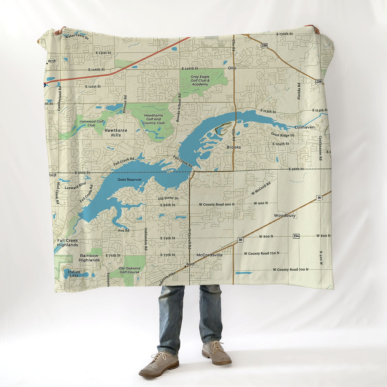 Geist Reservoir IN Charted Territory Blanket