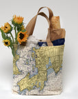 Newport, RI Nautical Chart Tote