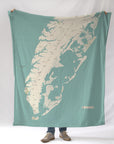 Eastern Shore of Virginia Sea Glass Blanket