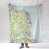 Manomet to Dennis, MA Topo Map Blanket