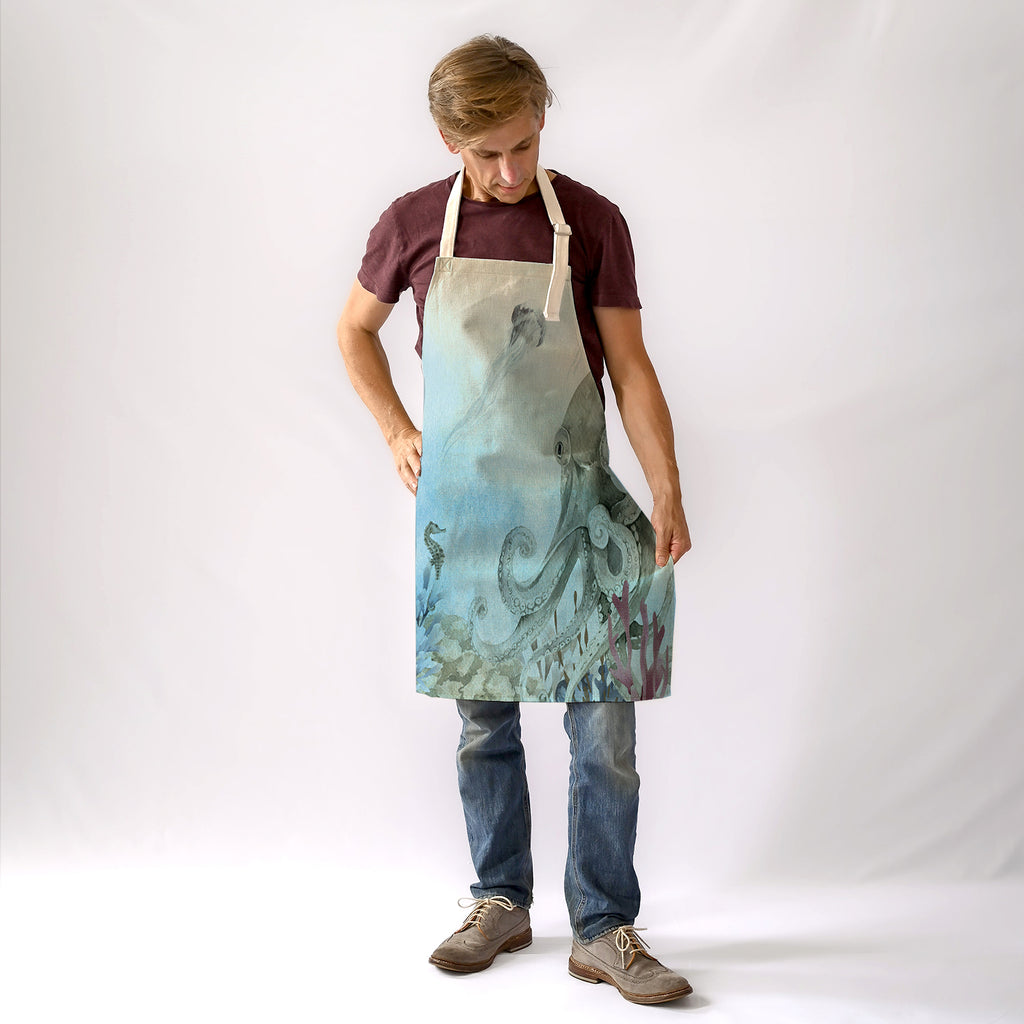 Sea Creatures Apron - Seal going fishing