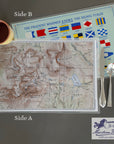 Baxter State Park (Mt. Katahdin) Topogrpahical Map Placemat