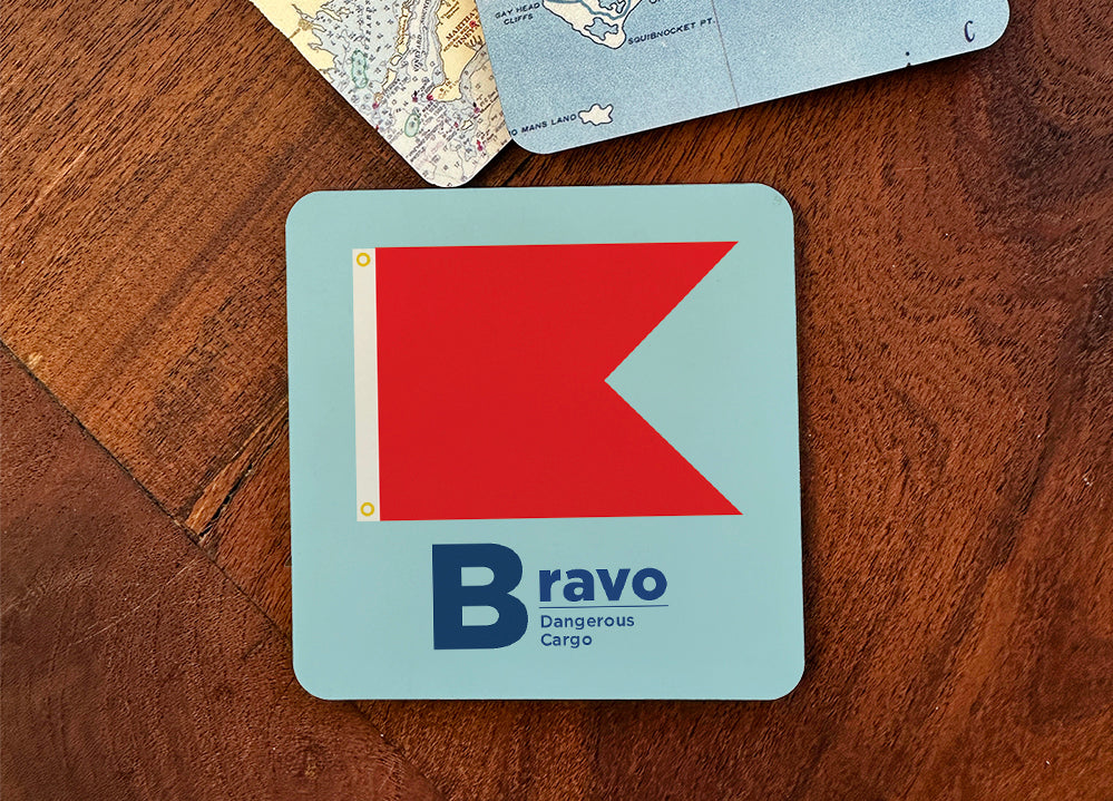Nautical Flag Coaster - ‘B’ Bravo