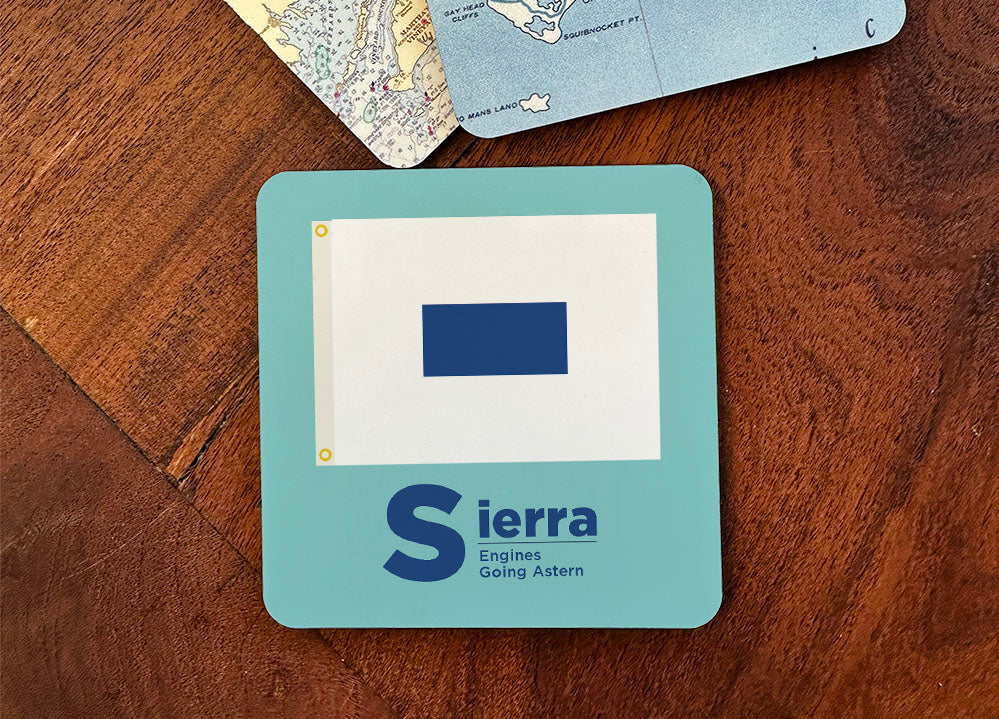 Nautical Flag Coaster - ’S’ Sierra
