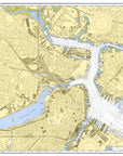 Boston Inner Harbor Chart Placemat