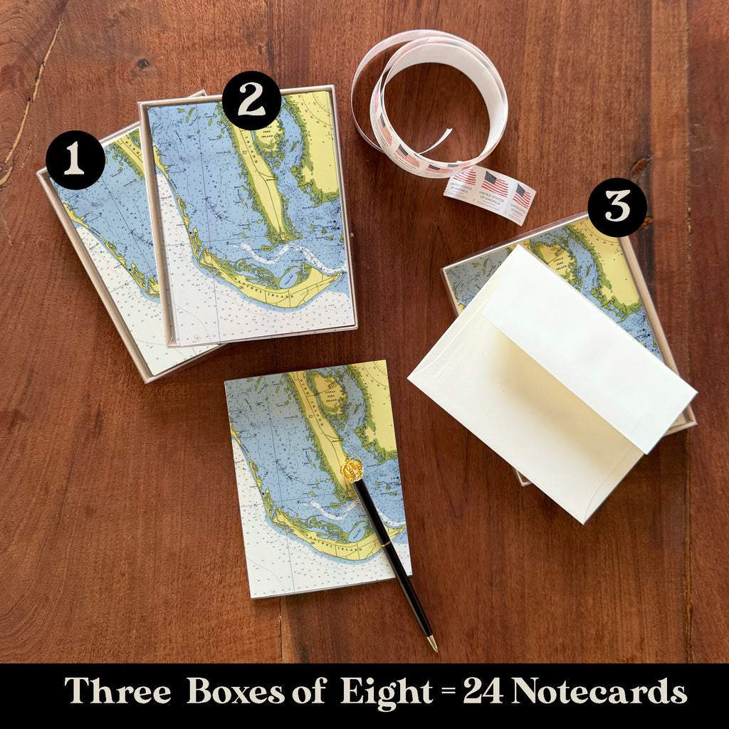 Sanibel Island Notecard, Pack of 24 Notecards