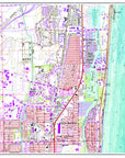 Boca Raton, Florida Topographical Chart Placemat