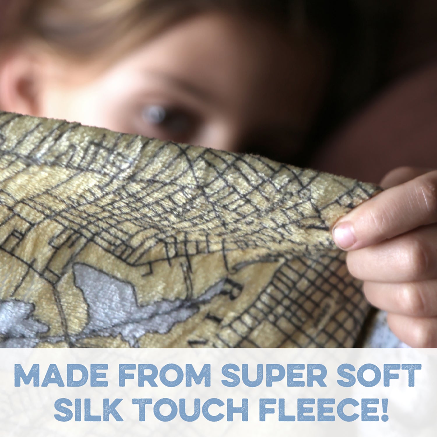 Quechee Topo Map Blanket