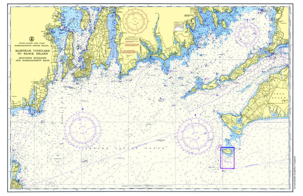 Point Judith to Martha's Vineyard Chart Placemat