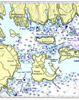 Northeast Harbor, ME Nautical Chart Placemats, set of 4