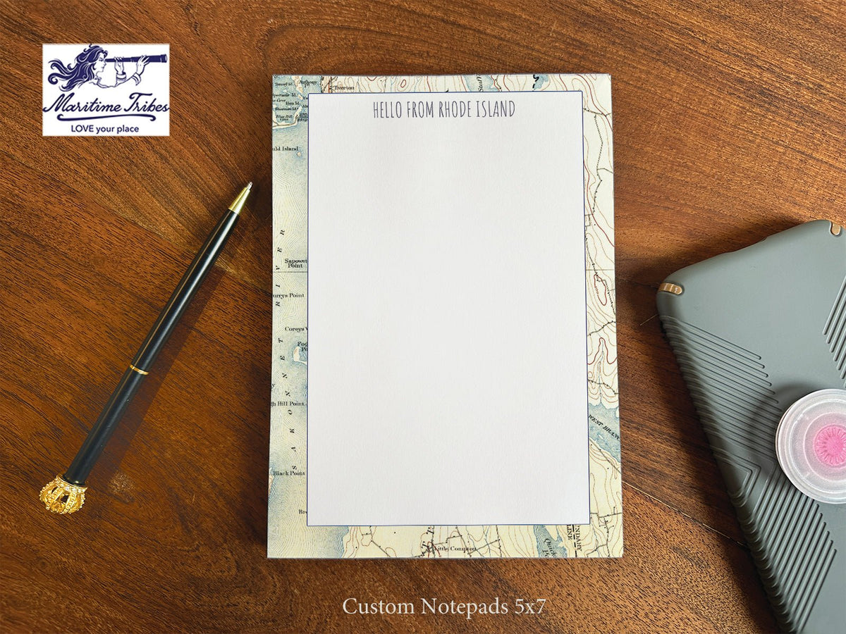 50-Sheet Notepads, 5" x 7", Wholesale - Maritime Tribes USA