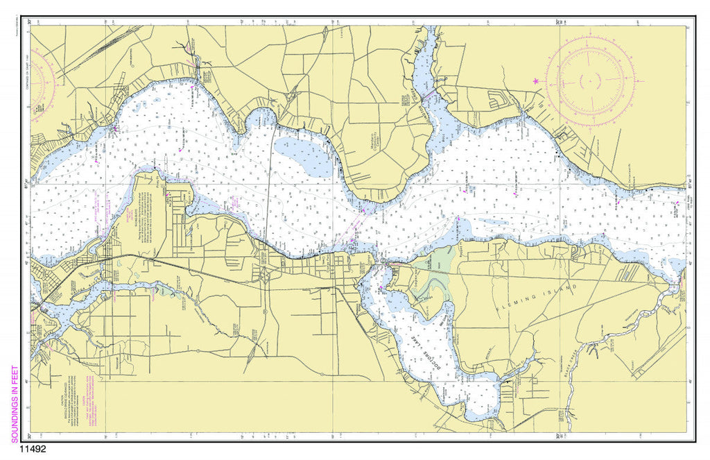 St. John’s River, Florida Chart Placemat