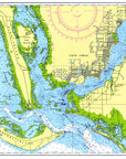Sanibel to Cape Harbour Chart Placemat