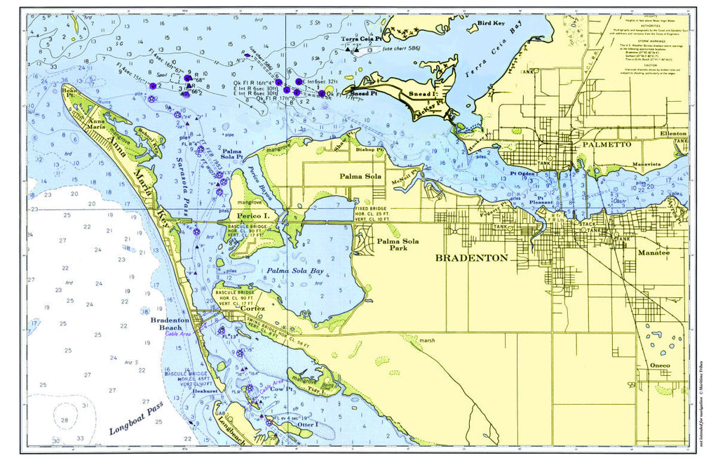 Anna Maria Island, Florida Chart Placemat
