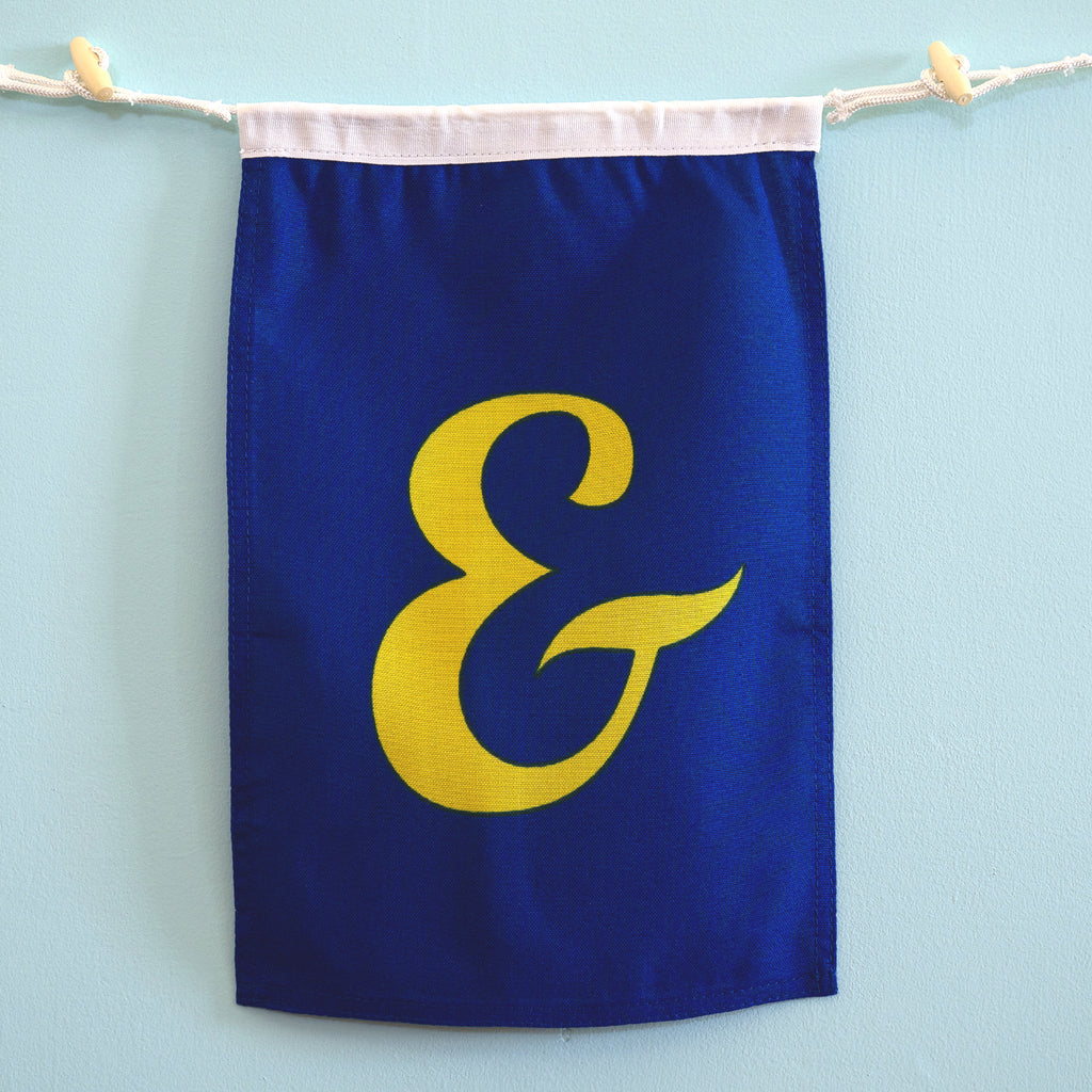 Ampersand Nautical Flag – “&” Flag for Weddings, Families & Celebrations