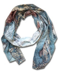 Arctic Circle, Vintage Map Scarf