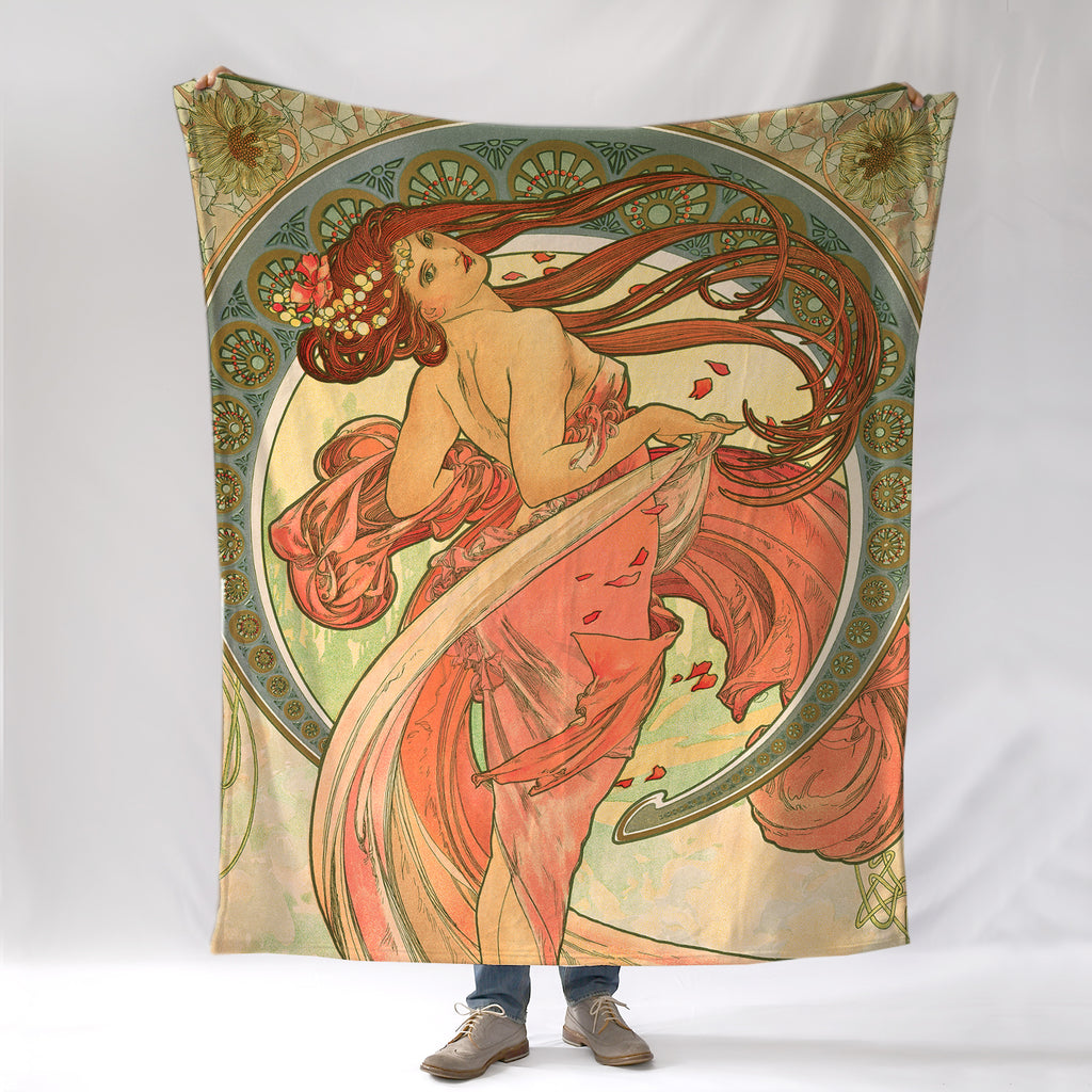 Alphonse Mucha's 'Dance' Blanket