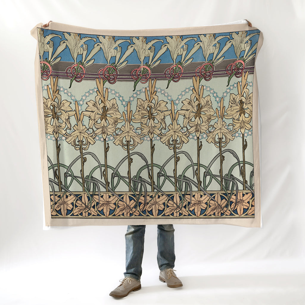 Alphonse Mucha's 'Decorative Motif' (1901) Blanket