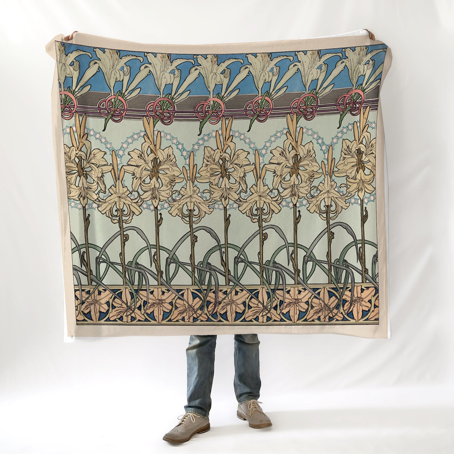 Alphone Mucha&#39;s &#39;Decorative Motif&#39; (1901) Blanket