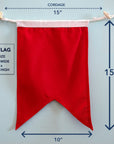 B (Bravo) Nautical Signal Flag – Traditional Maritime Code Flag